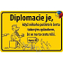 Nekupto Humorous Sign Diplomacy 15x10 cm 1 piece