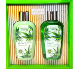 Bohemia Gifts Cannabis Hemp oil shower gel 250 ml + hair shampoo 250 ml, cosmetic set