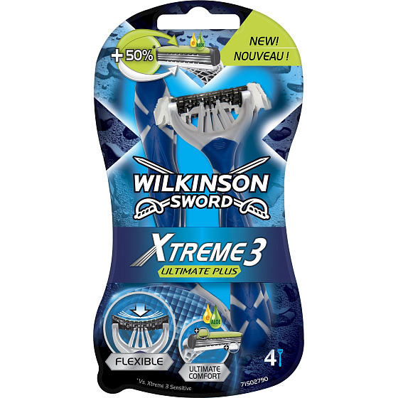 Wilkinson Sword Xtreme 3 Ultimate Plus razor for men 4 pieces