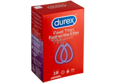 Durex Feel Thin Fatherlite Elite condom extra fine for greater sensitivity nominal width: 56 mm 18 pieces