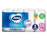 Zewa Deluxe Aqua Tube Delicate Care toilet paper 3 ply 150 pieces 16 pieces, roll that can be washed