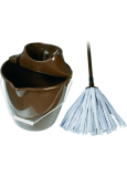 Spokar Cleaning set large bucket, wringer, mop tape brown