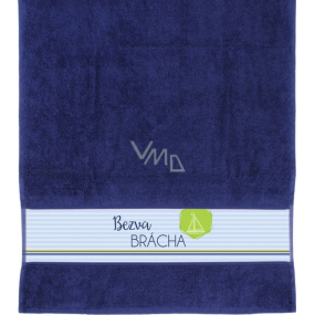 Albi Towel Crack brother dark blue 90 cm × 50 cm