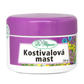 Dr. Popov Kostival ointment for strained musculoskeletal system muscles, tendons spine, bruises 100 ml