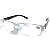 Berkeley Reading glasses +2.5 plastic white, black sides 1 piece MC2062