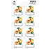 Arch Jar stickers Apricots Natural product 8 labels
