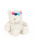 Albi Warm plush toy Lama white with headband 25 x 20 cm 750 g