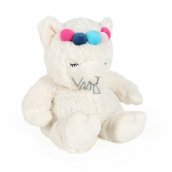 Albi Warm plush toy Lama white with headband 25 x 20 cm 750 g