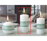 Lima Exclusive candle green cylinder 60 x 120 mm 1 piece