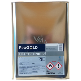Progold Technical alcohol for alcohol stoves, for technical purposes 9 l damaged packaging