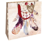 Nekupto Gift paper bag luxury 23 x 23 x 10 cm Dream catcher 2034 M - LIM