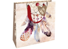 Nekupto Gift paper bag luxury 23 x 23 x 10 cm Dream catcher 2034 M - LIM