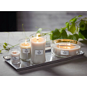 WoodWick Smoked Jasmine scented candle with wooden wick and lid glass small 85 g