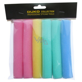 Duko Papiloty shaped foam curlers in different colours 24 mm 6 pieces