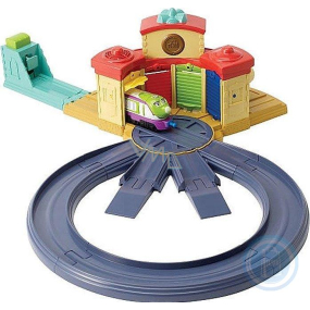 EP Line Chuggington play set with depot and turntable with engine 1 piece, recommended age 2+