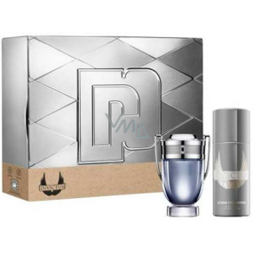 Paco Rabanne Invictus eau de toilette 100 ml + deodorant spray 150 ml, gift set for men