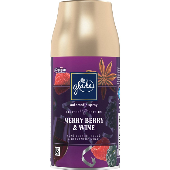 Glade Merry Berry & Wine automatic air freshener with the scent of berries and red wine spare cartridge spray 269 ml