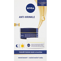 Nivea Revitalizing 55+ day and night cream against wrinkles, 2 × 50 ml