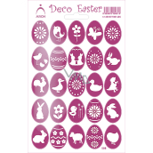 Arch Easter Decorative Stickers Holographic Eggs Pink 12 x 18 cm
