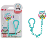 Baby Farlin Pacifier Clip Pacifier Chain Owl Blue for babies 0+ months