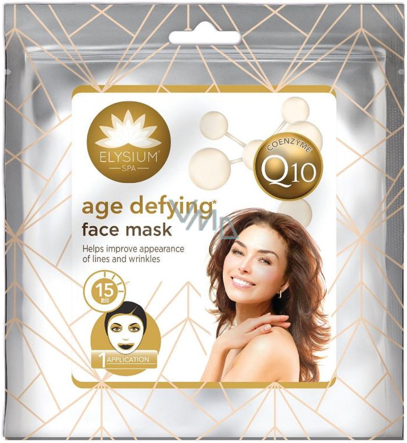 Elysium Spa Coenzyme Q10 textile face mask for mature skin 1 piece