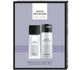 David Beckham Classic Homme perfumed deodorant glass 75 ml + deodorant spray 150 ml, cosmetic set for men