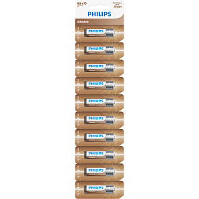 Philips Alkaline AA Battery 10 pcs LR6 Mignon 1.5V