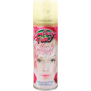 Party Fun Hair Spray with Glitter Silver, 125 ml
