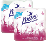 Linteo Classic toilet paper pink 2 ply, 150 pieces, 15 m, 4 pieces