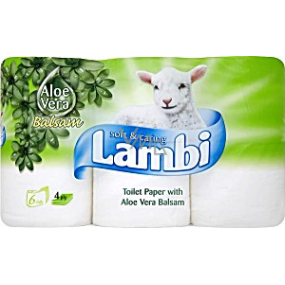 Lambi Balsam Aloe Vera toilet paper 4 ply 15 scraps 6 rolls Lambi Balsam Aloe Vera toilet paper 4 ply 15 scraps 6 rolls