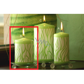 Lima Savana candle green cylinder 70 x 100 mm 1 piece