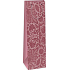 Ditipo Gift paper bottle bag 12.3 x 7.8 x 36.2 cm burgundy lace pattern STD