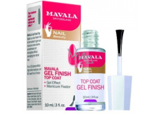 Mavala Gel Finish Top Coat with gel effect prevents nail chipping and premature polish peeling 10 ml