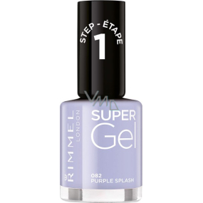 Rimmel London Super Gel nail polish 082 Purple Splash 12 ml