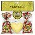 Le Chatelard Verbena and Lemon cloth bag filled with fragrant mixture 2 x 18 g + Marselle heart-shaped toilet soap 100 g, cosmetic set