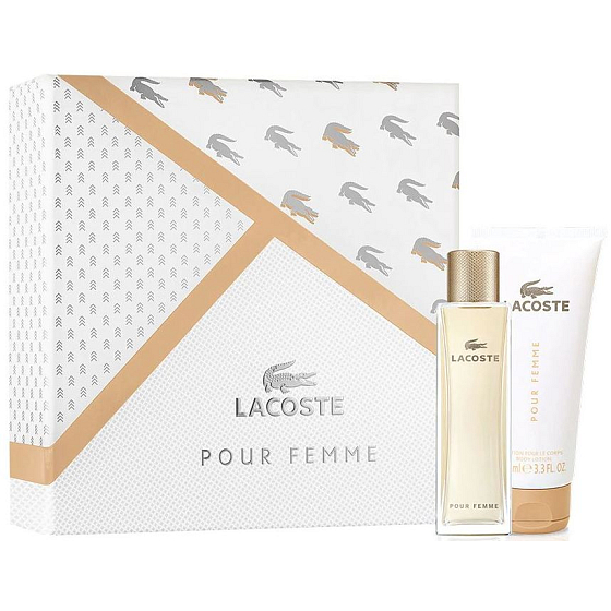 Lacoste pour Femme perfumed water 50 ml + body lotion 100 ml, gift set