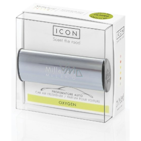 Millefiori Milano Icon Oxygen - Oxygen car scent Metallo blue glossy smells up to 2 months 47 g