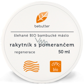 Aromatica Bebutter Bio Sea buckthorn with orange whipped shea butter for skin regeneration 50 ml