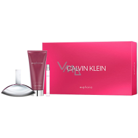 Calvin Klein Euphoria perfumed water for women 100 ml + body lotion 200 ml + eau de toilette 10 ml, gift set