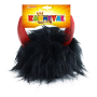 Black devil wig with horns