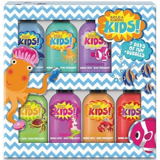Baylis & Harding Kids Bath foam for children 7 x 50 ml, cosmetic set