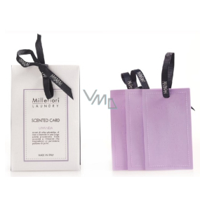 Millefiori Milano Laundry Lavanda - Lavender scented card 3 pieces