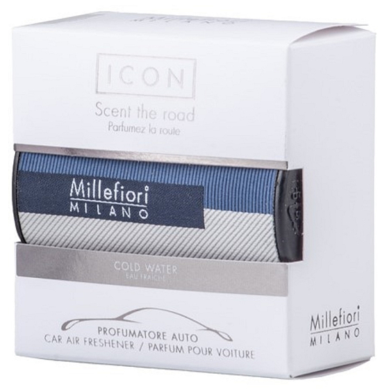 Millefiori Milano Icon Cold Water - Cold water car scent Textile Geometric smells up to 2 months 47 g