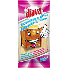 Diava Wet Wipes for Furniture, 30 pcs