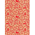 Ditipo Gift wrapping paper 70 x 200 cm Christmas KRAFT red ornaments bells