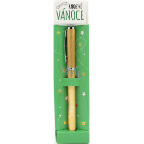 Nekupto Gift Center Ballpoint pen with the dedication Joyful Christmas 14 cm