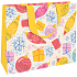 Nekupto Gift paper bag with embossing 30 x 23 x 12 cm Christmas white with decorations WLFL 1995
