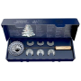 Betlemia Traditional Christmas lead casting 6 pieces lead coins + melting ladle, lead casting set