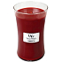 WoodWick Cinnamon Chai - Cinnamon and vanilla scented candle with wooden wick and lid glass large 609 g