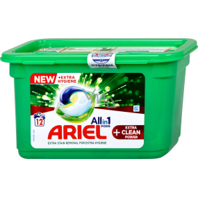 Ariel All in 1 Pods Extra Clean Power gel capsules universal for washing 12 pieces 326.4 g